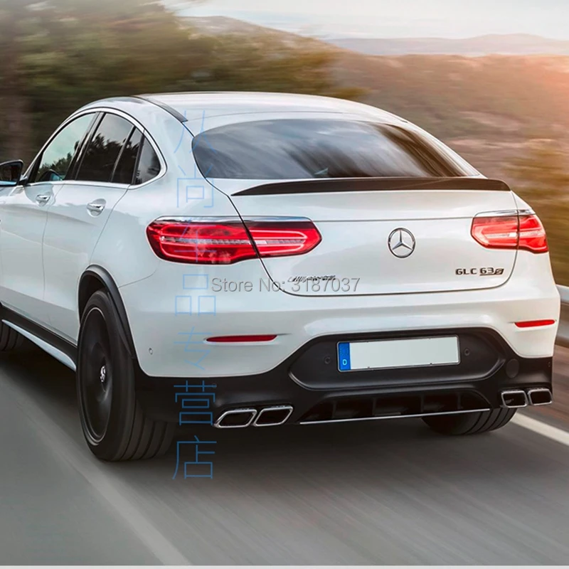 Спойлер для Benz GLc Coupe YC Неокрашенный задний спойлер на крыло крышу из АБС-пластика