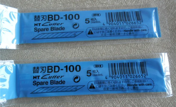 Airlfa BD-100 Japanese NT Cutter small art blade 30 degrees 50pcs/Lot 10boxes(500pcs) | Инструменты