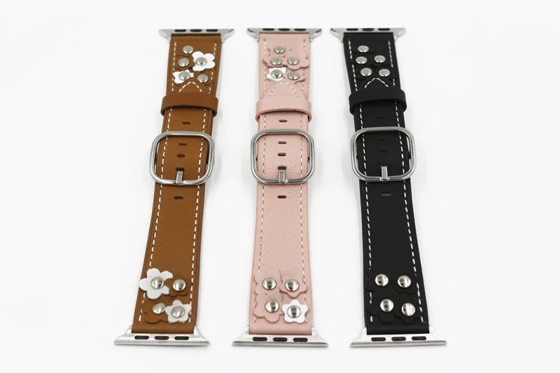 URVOI Новые Классические букле ремешок для apple watch серии 4 3 2 1 натуральная кожа iwatch с