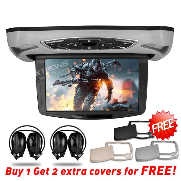 10.1 &quotМонтируемые На Крыше Автомобиля DVD Монитор с HDMI 1024*600 Кнопки Касания ИК