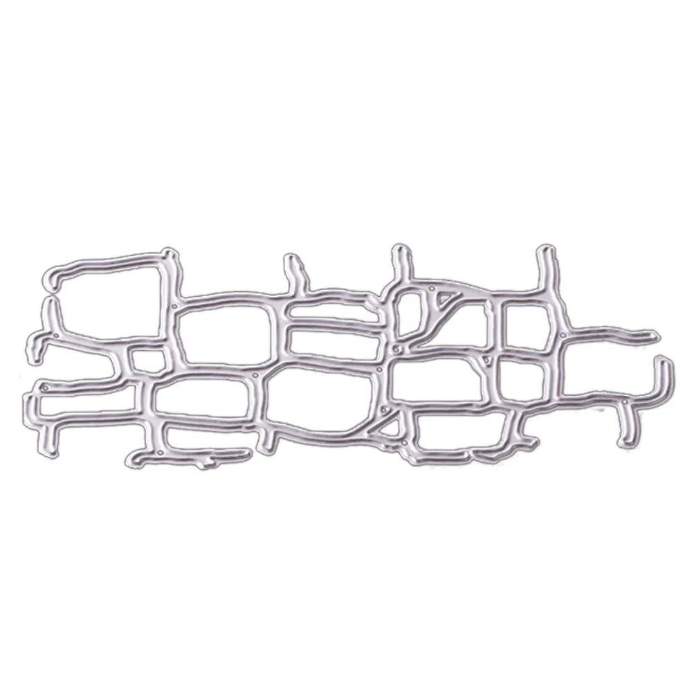 1 шт забор Вырубные штампы Металл 2017 DIY трафарет бумажная карта тиснение для