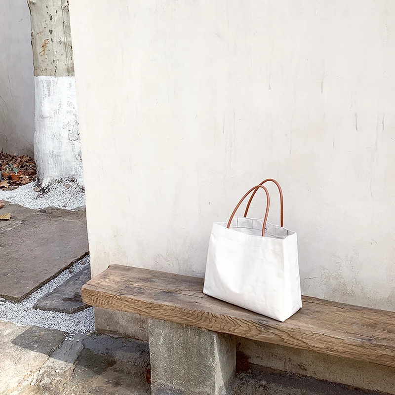 Женская большая Холщовая Сумка-тоут Повседневная сумка через плечо для шоппинга