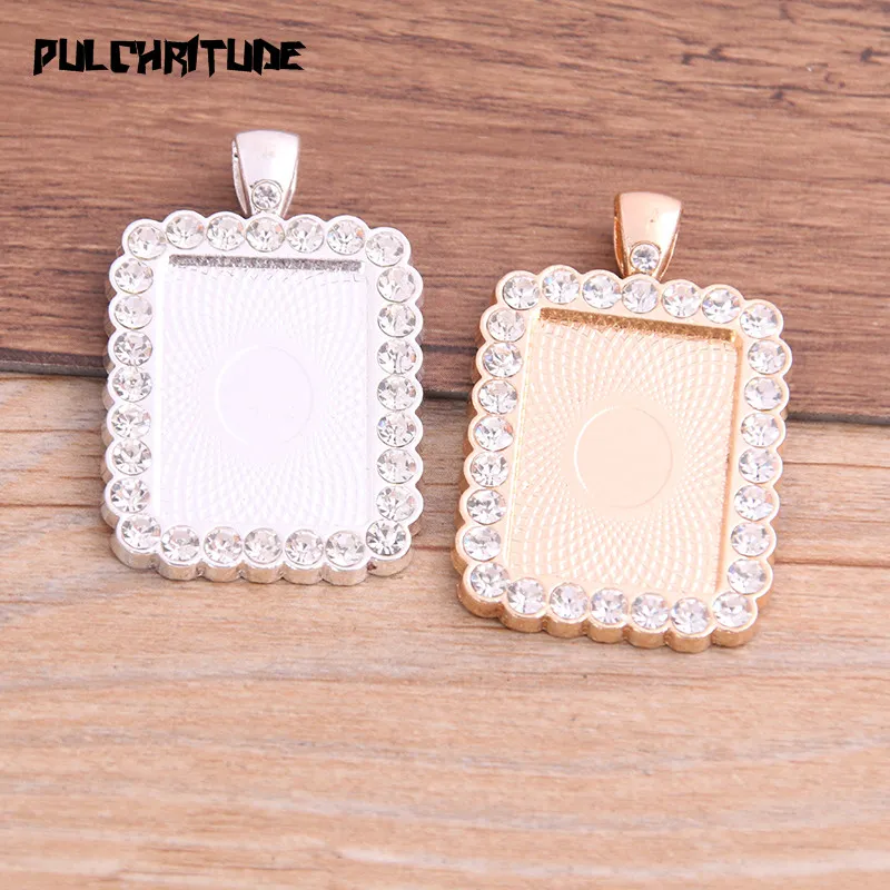 2 шт. прямоугольные Подвески с кабошоном 18 х25 мм|Ювелирная фурнитура и компоненты|