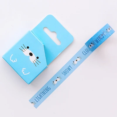 JD1356C 1 шт. 15 мм x 5 м милый мультфильм животных васи лента дети diy Украшение дневника Маскировочная лента kawaii канцелярские принадлежности Скрапбукинг инструменты - Цвет: JD1356C