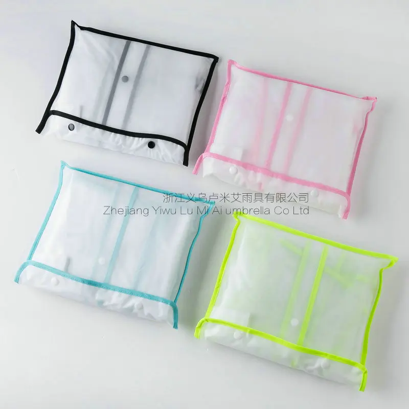 EVA модная прозрачная длинная Спортивная портативная дождевик для женщин и