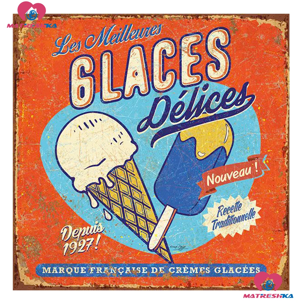 5d алмазная живопись сделай сам вышивка с едой полноформатная Алмазная мозаика