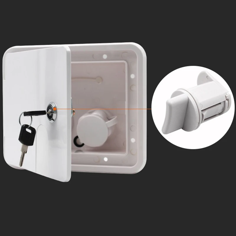 Universal Controllable White Gravity Water Hatch/Water Intake Fill Dish Lock Keys For Rv Trailer Camper Tanks Caravan | Автомобили и