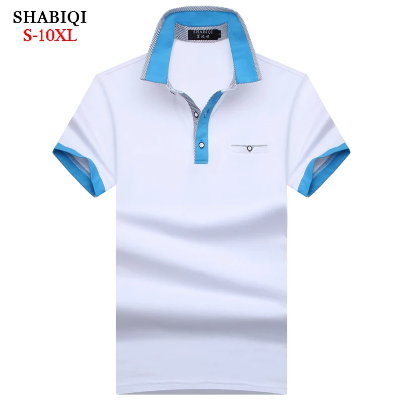 

SHABIQI NEW 2023 Brand Men shirt Men Polo Shirt Men Short Sleeve Pocket Models Polos Shirt Plus Size 5XL 6XL 7XL 8XL 9XL 10XL