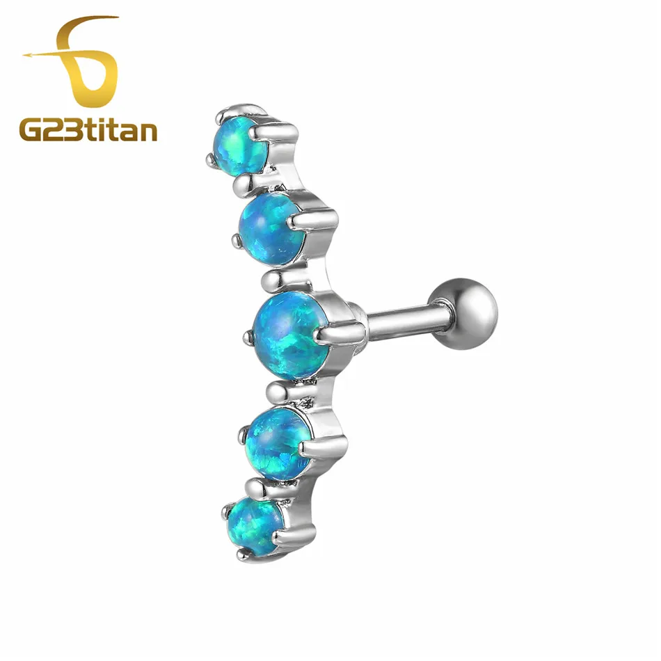 Ear Tragus Серьги с кристаллом из циркона 16G Медицинская сталь Хрящ Уха Пирсинг для пупка Штанга пирсинг уха верхняя Лабрет, украшения для пирсинга - Окраска металла: Ear Tragus