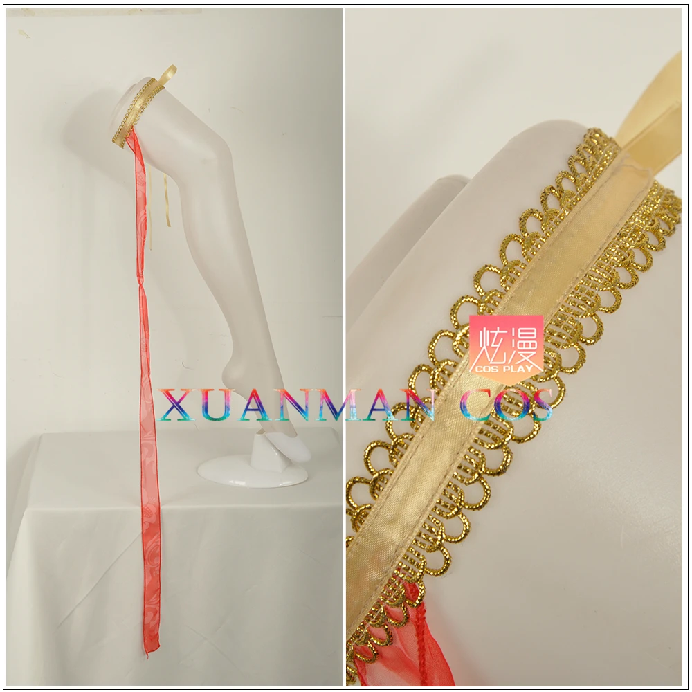 Вокалоид мегурин лука косплей костюмы Высокая Низкая асимметричность красный