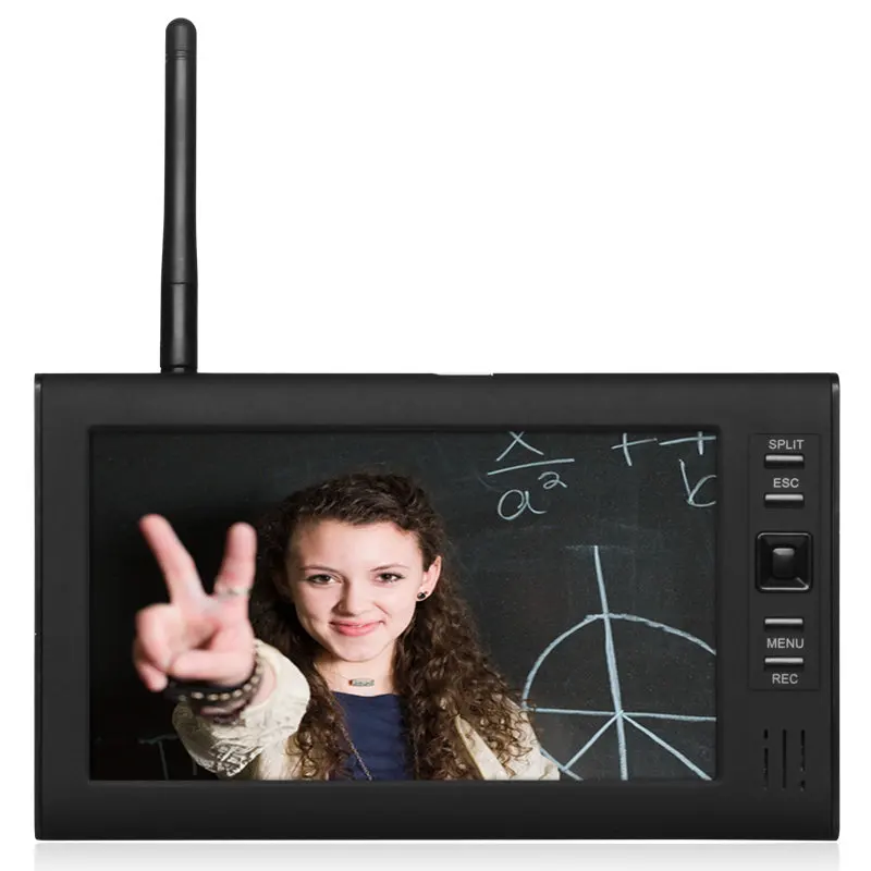 Bearhoho 7 дюймов tft цифровая 2.4 г Беспроводной камеры аудио-видео 4ch Quad DVR безопасности