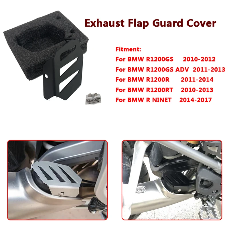 

For BMW R 1200/1200R GS 1200GS R1200GS R1200R LC Adventure ADV 2013-2016 Exhaust Flap Guard Cover Protector Cap 13 14 15 16