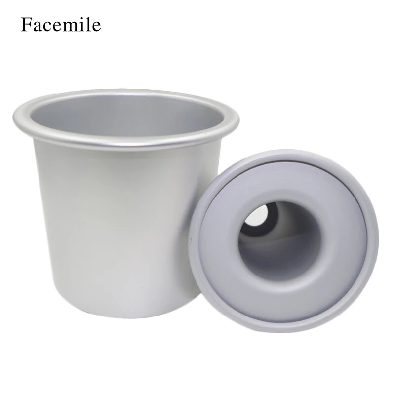 Facemile 4-дюймовая пустотелая шифоновая Форма для кексов алюминиевый антипригарный