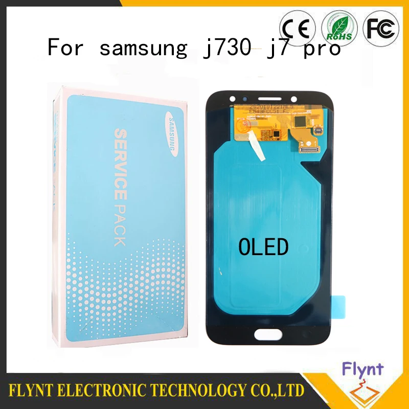 

Super Amoled для Samsung Galaxy J7 Pro 2017 J730 J730F ЖК-дисплей с сенсорным экраном дигитайзер в сборе регулировка яркости