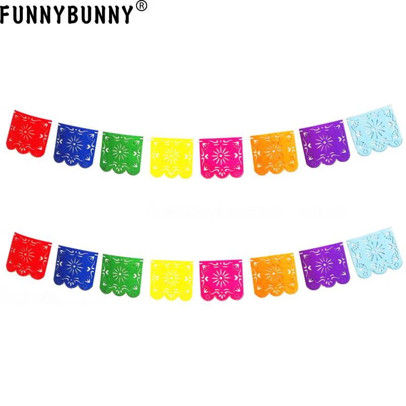 FUNNYBUNNY Pinata Тема Вечеринка Pull Flower Альпака бумага Flag красочный Rave вечеринка с днем