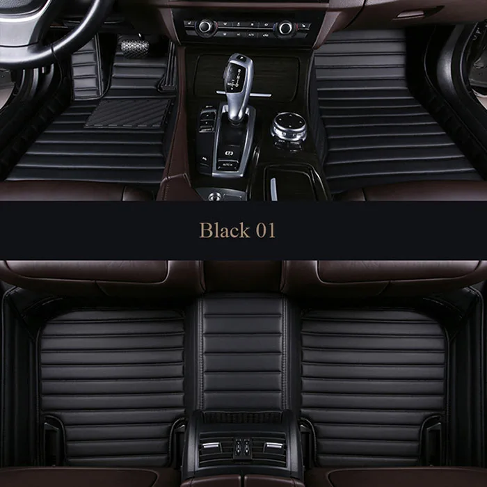black 01 Автомобильные коврики на заказ для Ford Kuga Ford Escape Facelift автомобильные коврики, автомобильные аксессуары для интерьера, автостайлинг - Название цвета: black 01