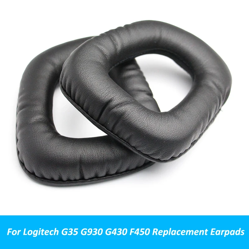 Черные сменные амбушюры детали подушек для Logitech G35 G930 G430 F450 аксессуар гарнитуры |