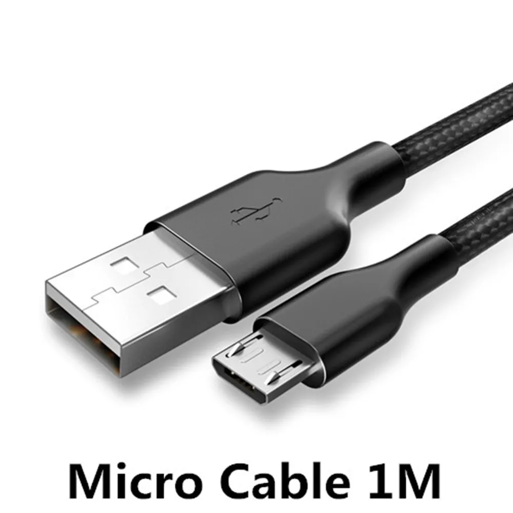 For Micro Cable 1M Двойной 2 USB Автомобильное зарядное устройство светодиодный 5 В/2.1A цифровой дисплей для iphone Xiaomi samsung Быстрая Зарядка адаптер USB кабель зарядное устройство для мобильного телефона s - Тип штекера: For Micro Cable 1M