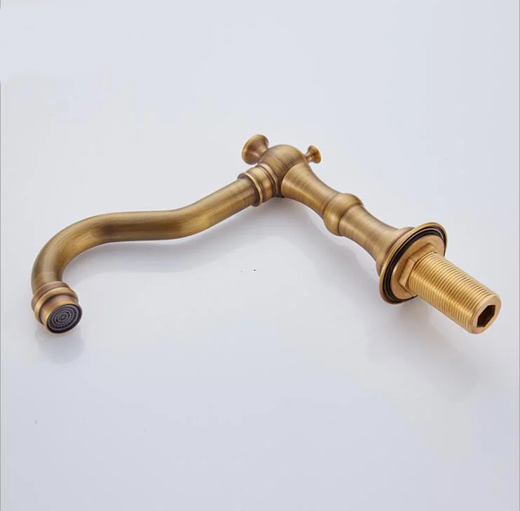 Бесплатная доставка полностью керамический античный смеситель из трех частей