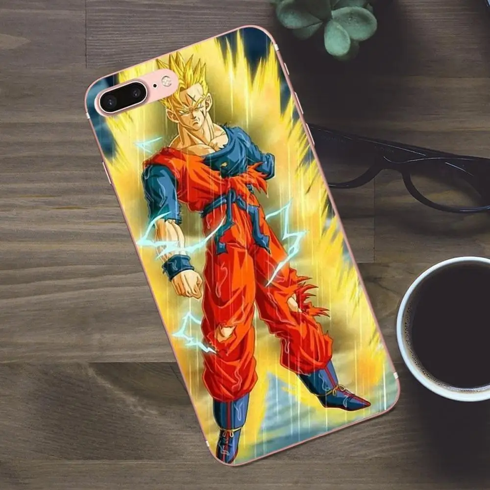 Все персонажи Dragon Ball для Apple iPhone X 4 4S 5 5C SE 6 6S 7 8 Plus Galaxy A3 A5 J1 J2 J3 J5 J7 2017 мягкий модный