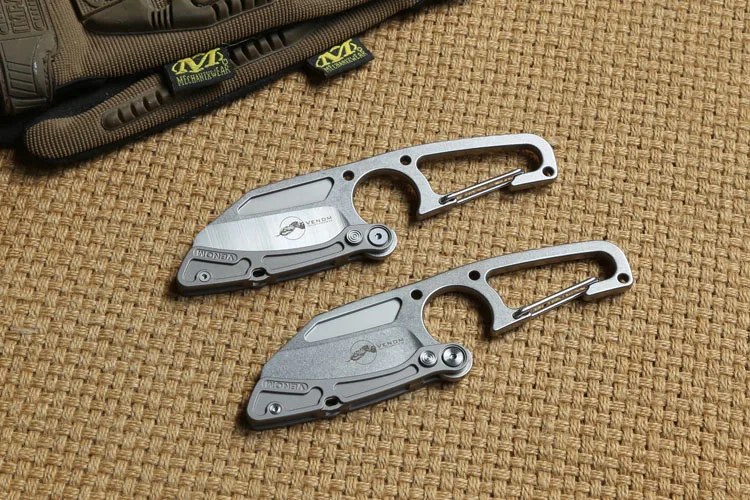 

Kevin John Venom DPx HIT knife Cutter TC4 titanium S35VN Tactical camping hunting outdoors pocket survival knives Tools gear