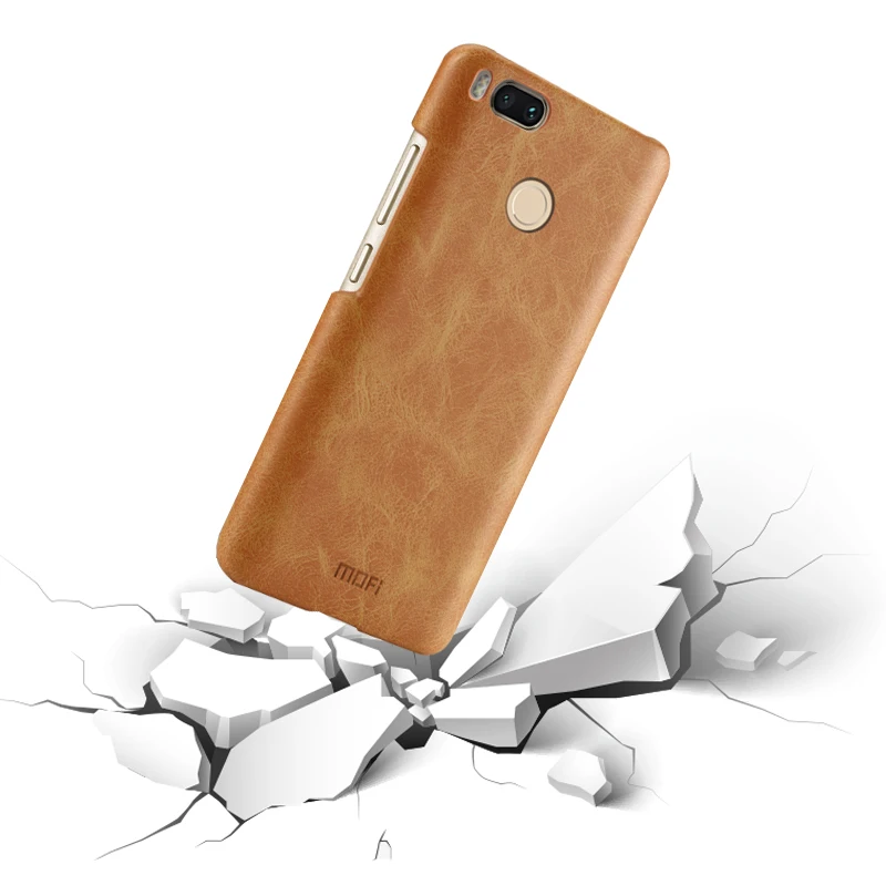 Xiaomi mi A1 чехол задняя крышка искусственная кожа бизнес мужчин прочный защитный coque