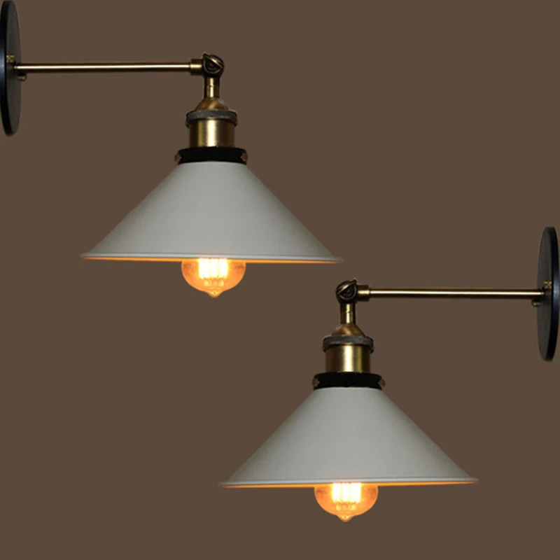 Настенный светильник в Европейском стиле старинная железная лампа с маленьким