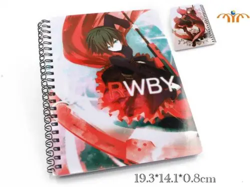 RWBY спираль блокнот пустой бумажный наклейки для дневника дневник офисные