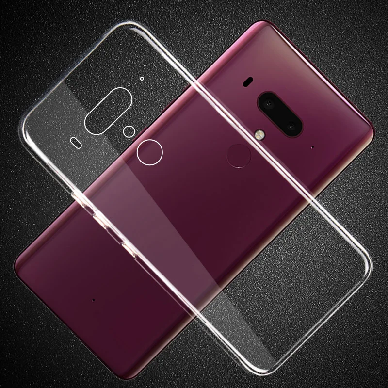 

2PCS For HTC U12 plus Ultra Thin Clear Transparent Soft TPU Silicon Cover Case For HTC U12+ Phone Case For HTC U12 +