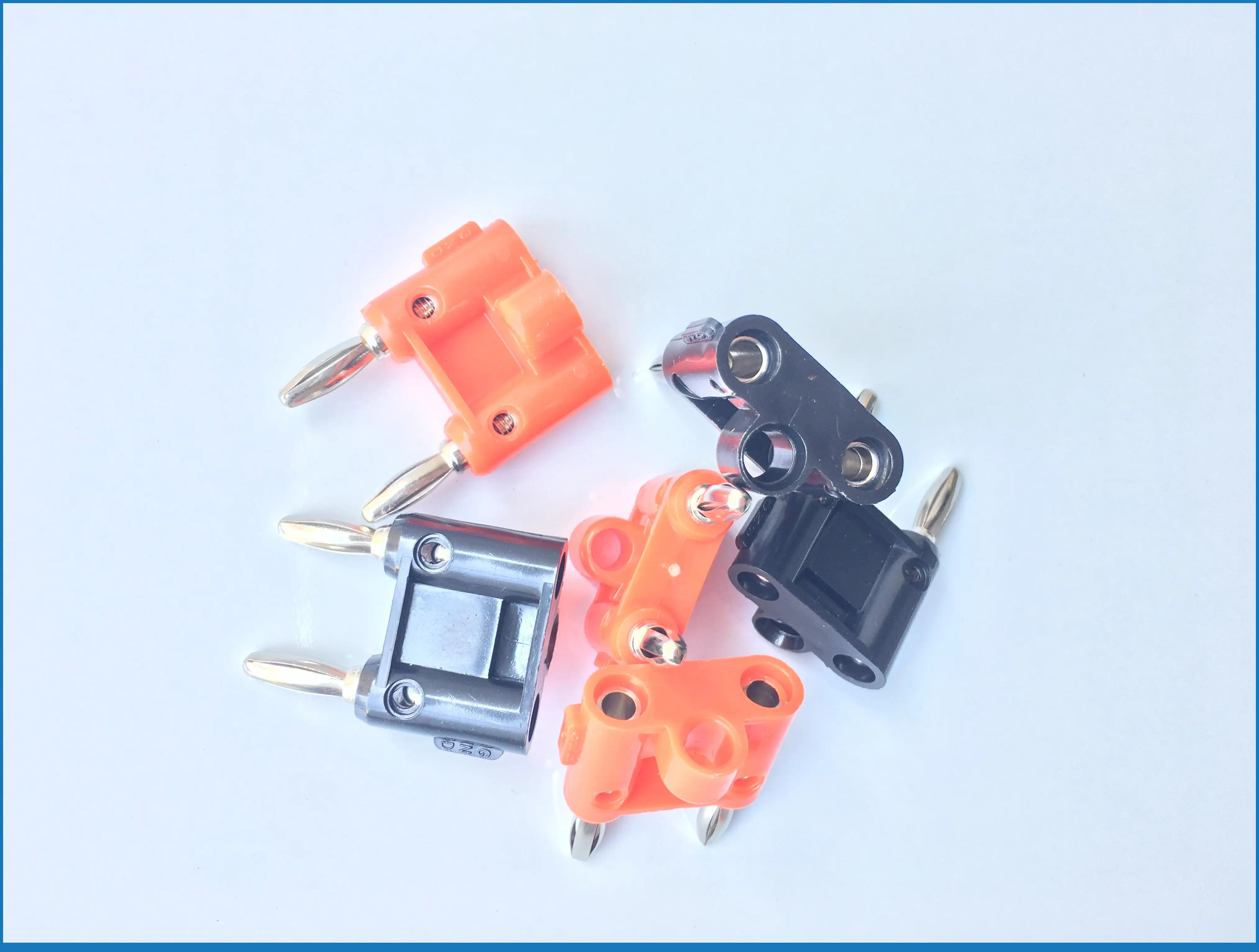 20pcs X 4mm Double Banana Plug to Binding Post Socket Jack Speaker Cables Test Probes | Обустройство дома