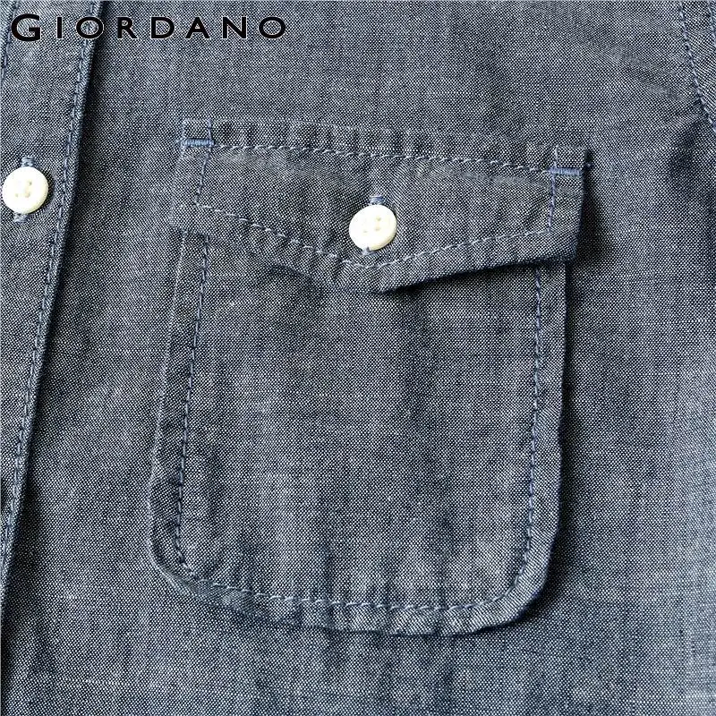 Giordano .женская хлопковая рубашка платье с длинными рукавами данная модель имеет