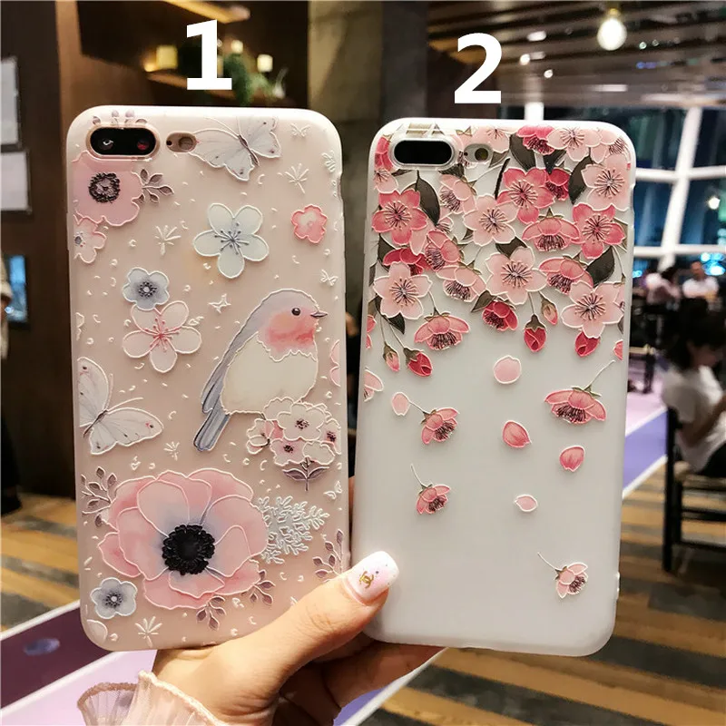 Gaboom романтический цветочный и птица рисунком телефон чехол для iphone х 6 S 7 8 плюс