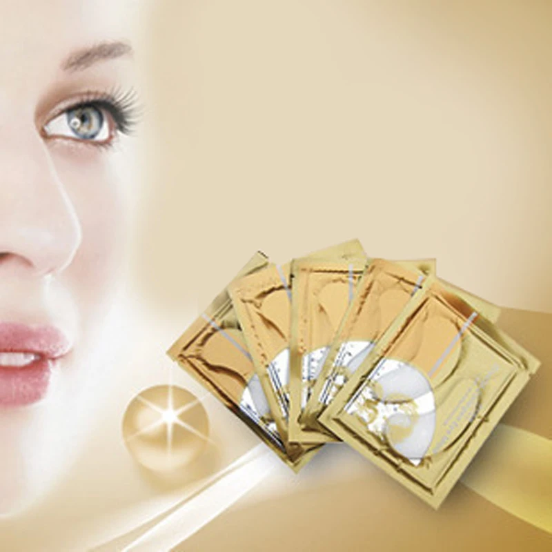 5 пар/лот Crystal коллагеновая маска для глаз глазную повязку! Убирает темные круги
