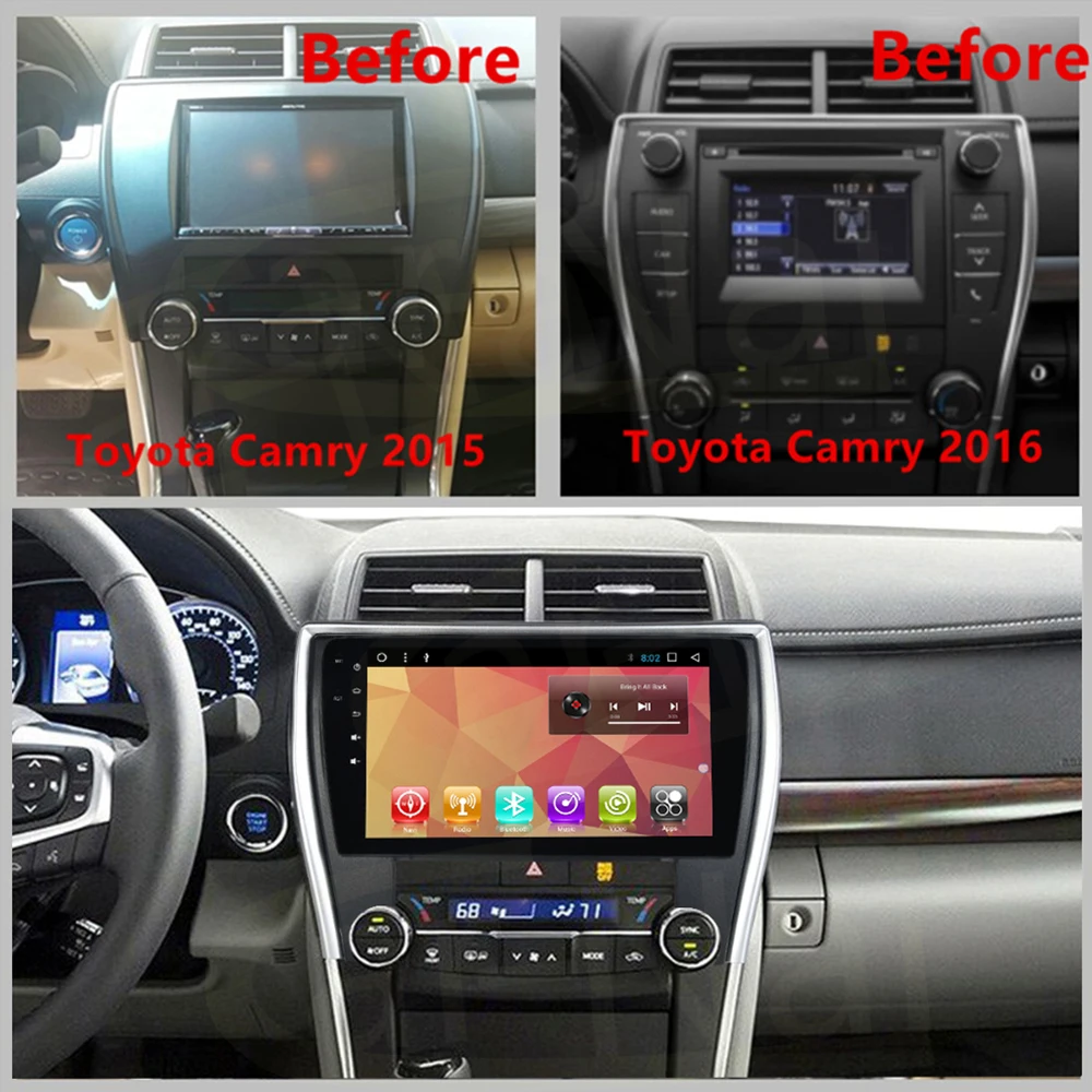 Автомобильное радио GPS Android 7 1/8 0 Navi для Toyota Camry 2015 2016 2017 стерео автомобильное