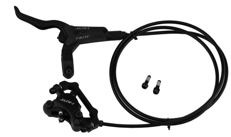 left control rear NUTT MTB велосипедный тормоз Гидравлический дисковый тормоз 2 шт 800/1400 мм зажим для велосипеда запчасти для горного велосипеда обновление масляного давления тормозной комплект - Цвет: left control rear