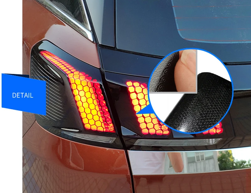 Автомобильные аксессуары для peugeot 3008/3008 GT, задний светильник, сотовый защитный стикер, аксессуары