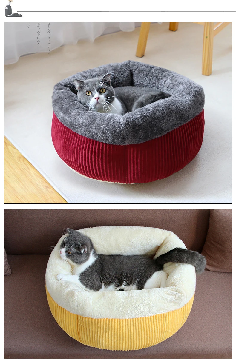 HEYPET длинная плюшевая кровать для кошек, домашний мягкий коврик для кошек, кровать для собак, для маленьких собак, кошек, зимняя теплая спальная кровать, коврик для щенков, товары для кошек