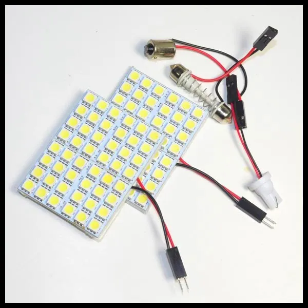12v Светодиодная панель для автомобиля светильник 48led 5050smd festoon led интерьер комнаты