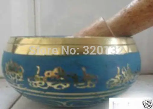 Непальские Редкие тибетские буддистские поющие чаши Cuprum украшение диаметром 3 7