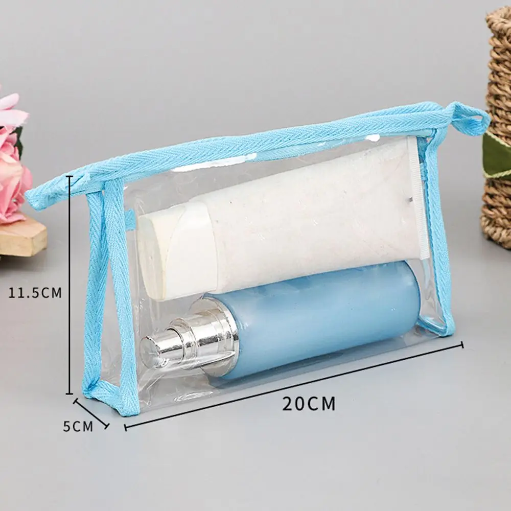 

Travel Portable PVC Transparent Waterproof Cosmetic Bag Women Makeup Toiletry Bags Makeup Organizer Case