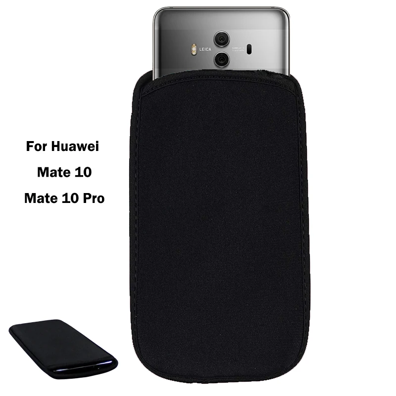 Мягкий гибкий неопреновый защитный черный чехол для Huawei mate 10/Коврики 10 Pro