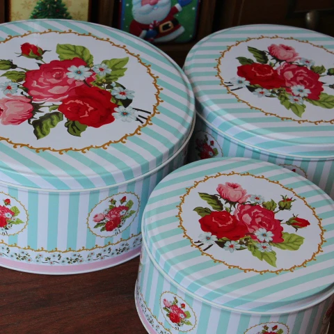 Роза с синей полосой цветочный узор для домашней выпечки фотообои 3 разных