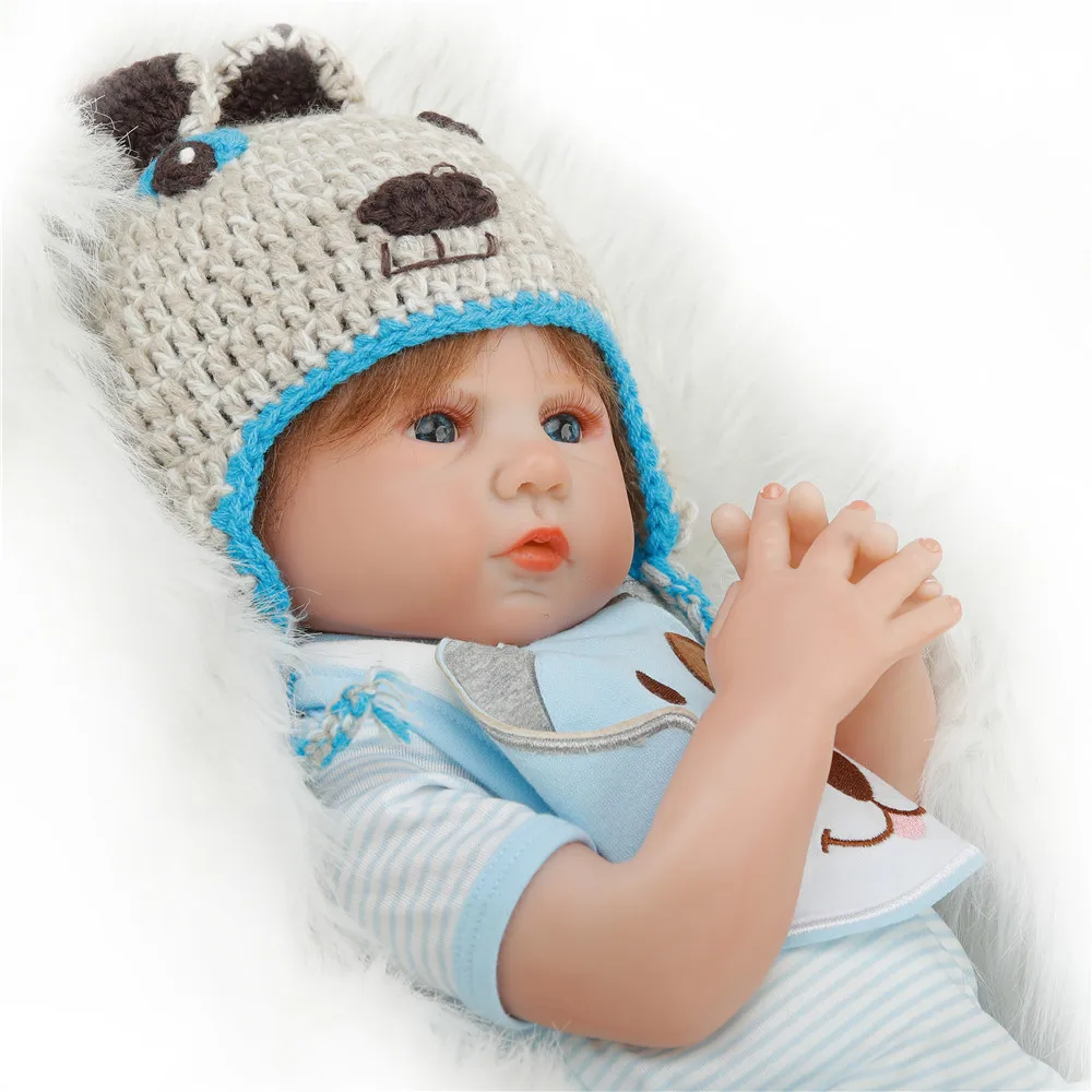 SanyDoll 20 дюймов 50 см силиконовые куклы для новорожденных реалистичные милые