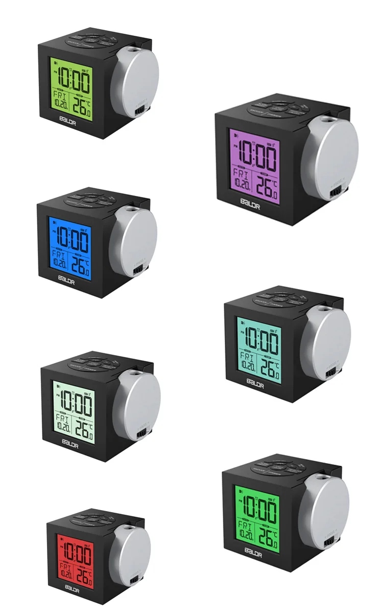 projection alarm clockwatch table bedside bedroom despertador Digital Projection Alarm Clock Electronic watch LED thermometer | Дом и сад