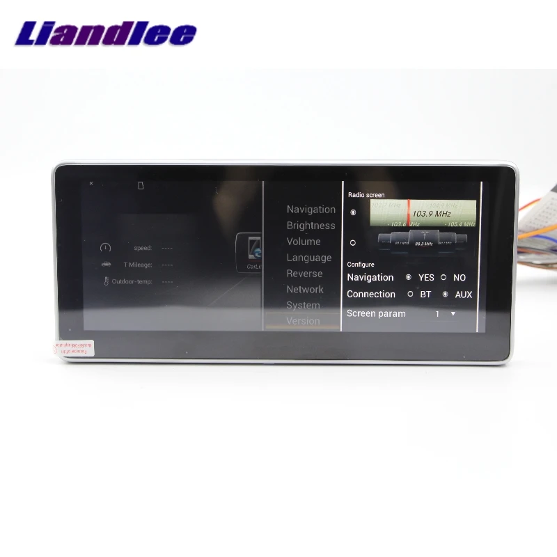 Автомобильный мультимедийный плеер Liandlee NAVI CarPlay адаптер для Mercedes Benz C Class MB W204 2007~ Автомобильный радиоэкран gps навигация
