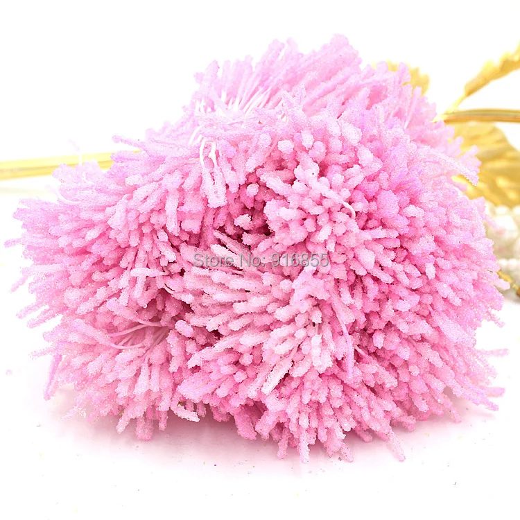 

Free Shipping Light pink glass stripe flower stamen pistil cake decoration craft for DIY (1800pcs/lot)
