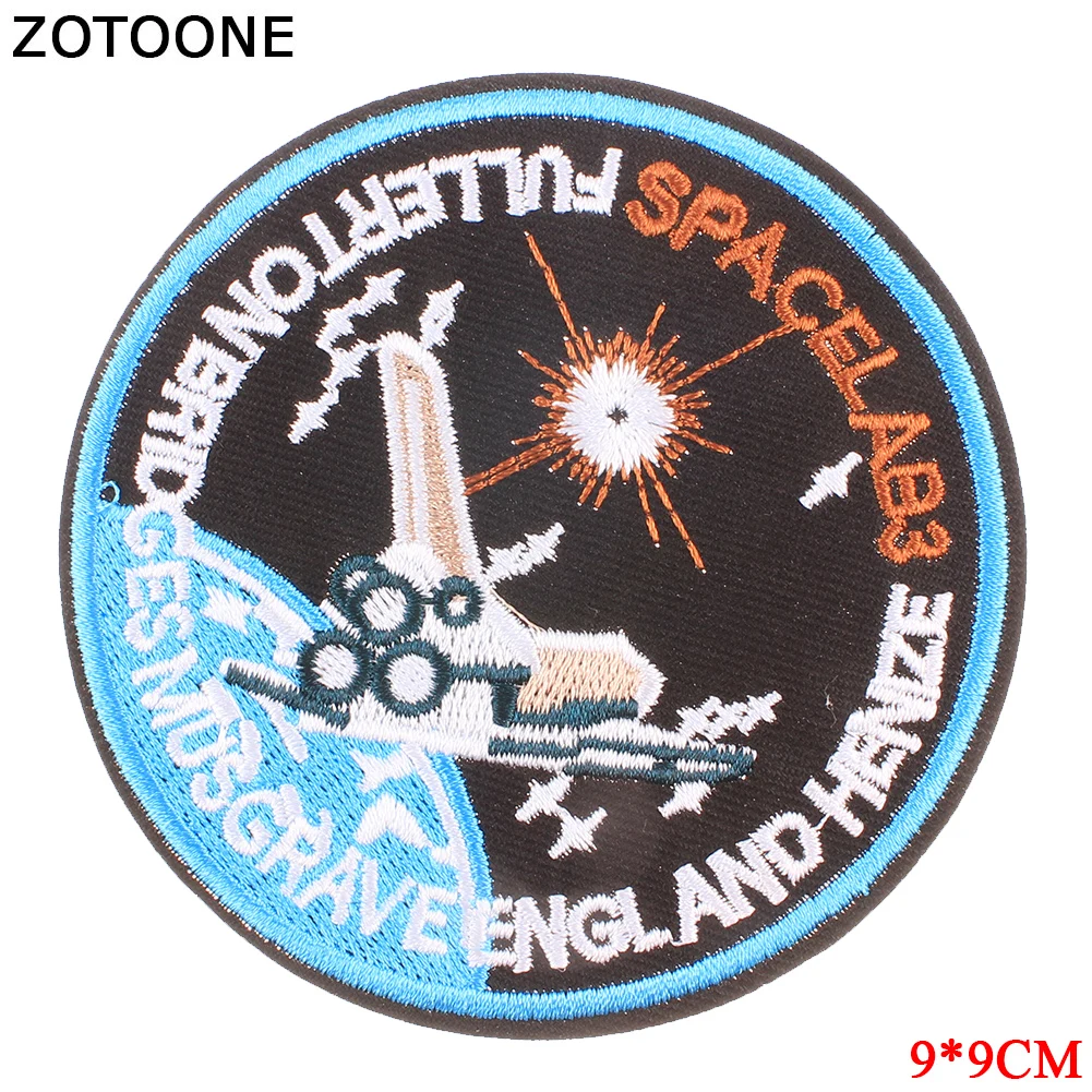 ZOTOONE круглая нашивка для одежды, железная вышитая аппликация для шитья, милая Вышитая эмблема на ткани, DIY нашивки, аксессуары для одежды G