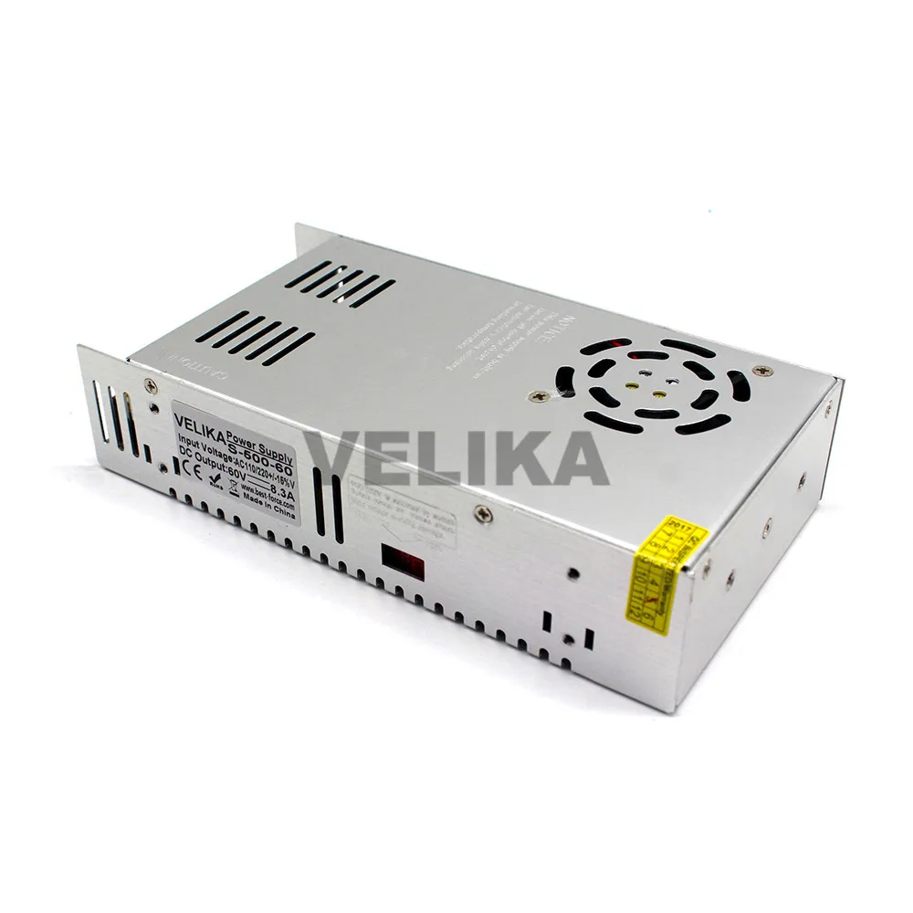 DC60V 8.3A 500 Вт блок питания трансформатор драйвера AC110V 220V к источники для ЧПУ CCTV