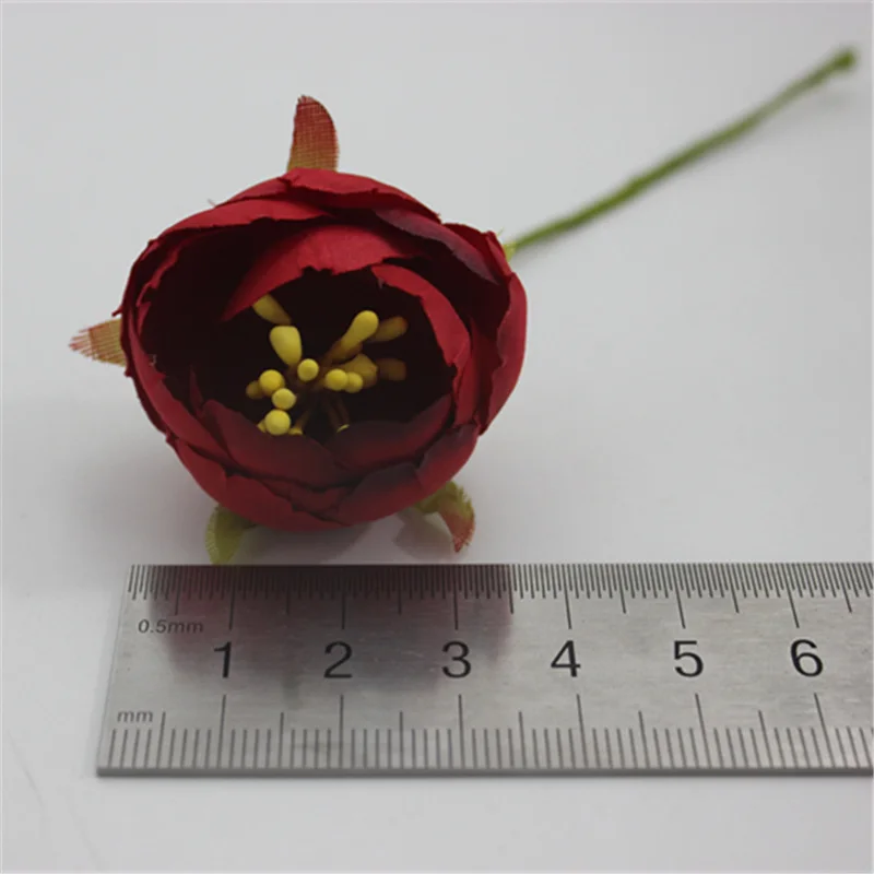 6 шт. Искусственные Цветочные букеты из искусственных материалов головной убор