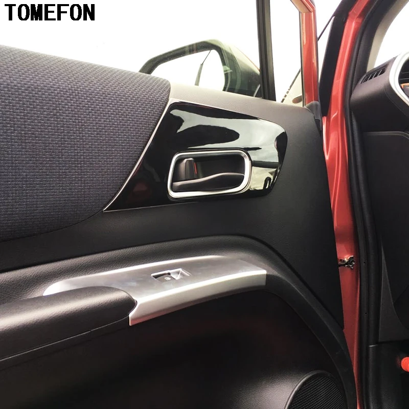 

4pcs For Toyota Sienta 2015-2017 Second generation NHP170 ABS Chrome Inner Door Handle Bowl Frame Cup Panel Interior Stickers